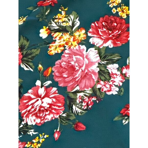 CCC Sexy Sheer Floral Hi Low Cold Shoulder Maxi Sun Dress Size Medium - Picture 6 of 9